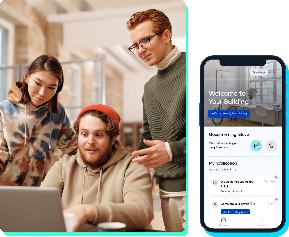 AIRE PMS - One app for your all your buildings & tenants - With the AIRE platform, landlords, tenants, and building management can enjoy a simple, intuitive, and user-friendly platform that drives value through the full life cycle of living.